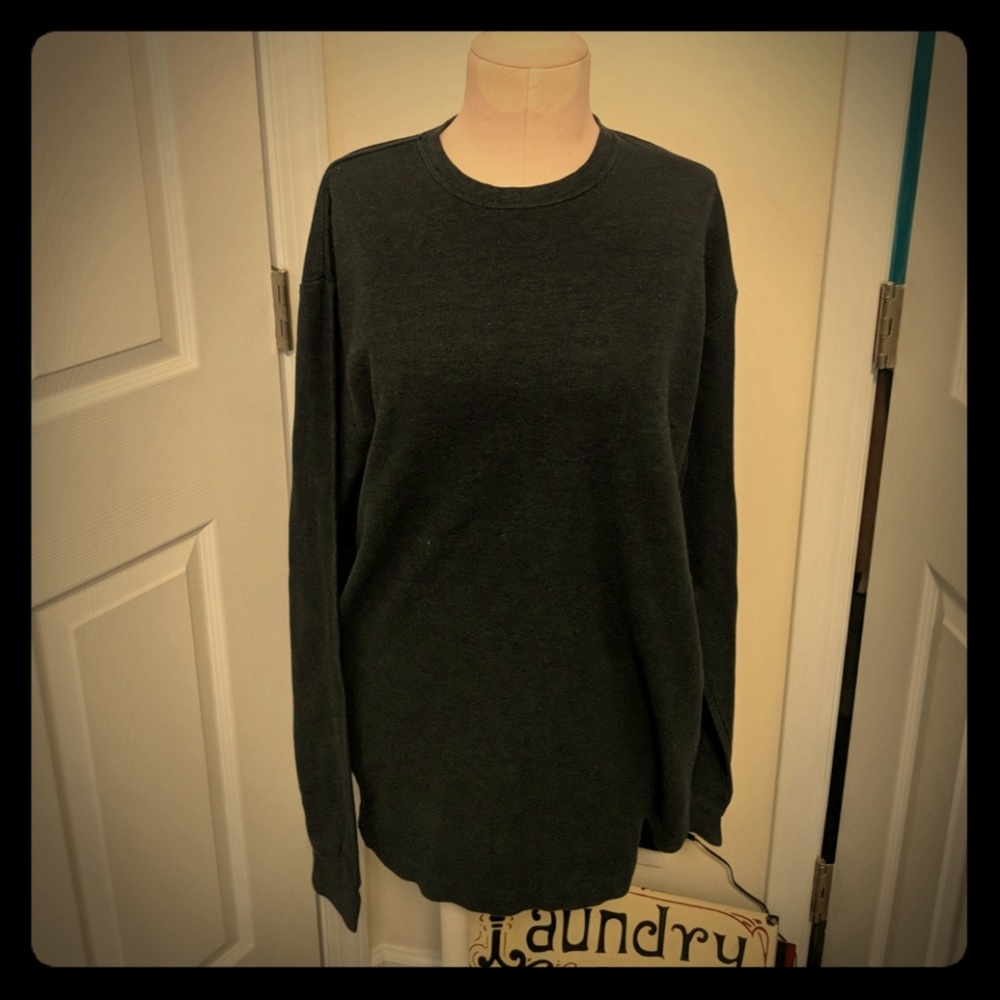 Billabong dark grey crew neck long sleeve knit